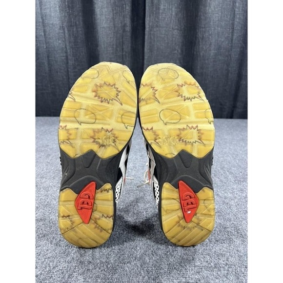 ASICS GEL Diablo Shoes Mens 11 White Black Red Leather Running Sneakers 1191A199 - Picture 11 of 13